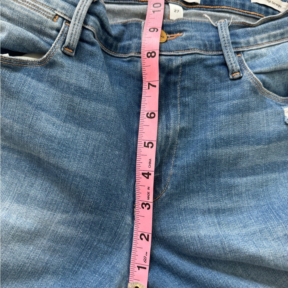 FRAME Le High Straight High Rise Stretch Jeans 27 - Picture 8 of 10